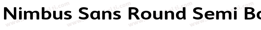 Nimbus Sans Round Semi Bold字体转换